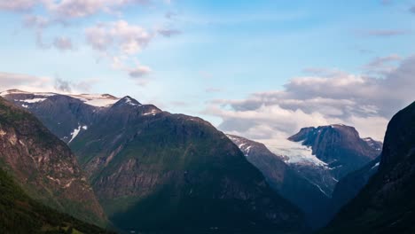 beautiful clouds in motion timelapse the mountains of norway