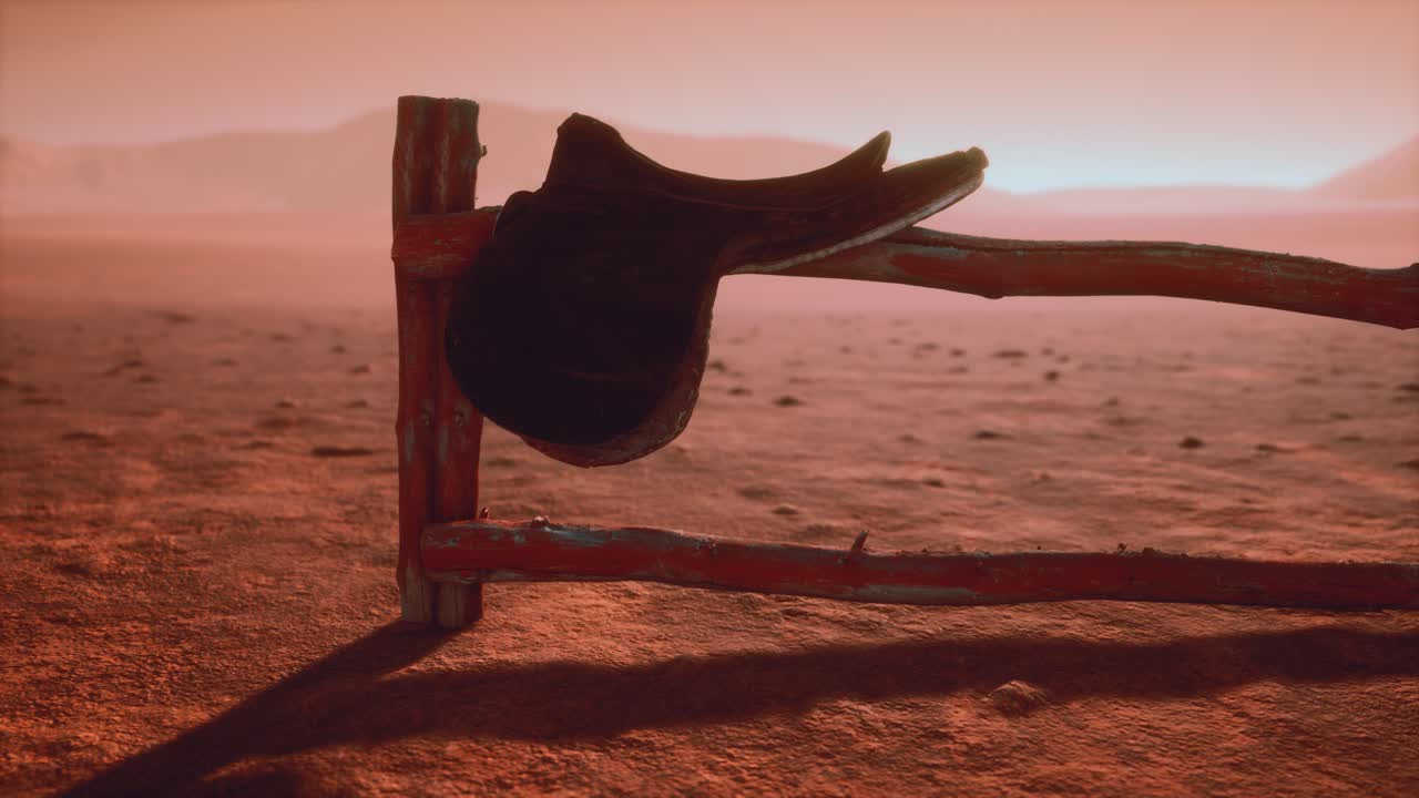 Horse Saddle on the Fence in Monument Valley