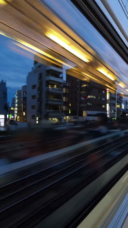 night train through city