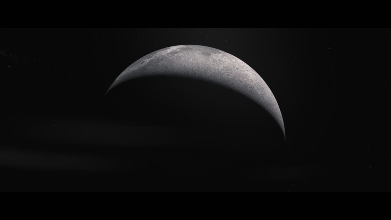 Moon viewed from space