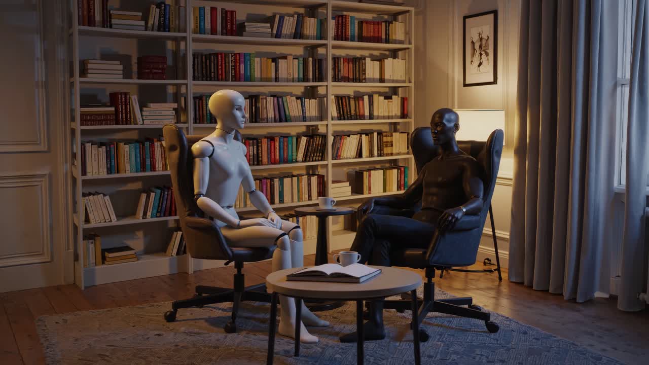 도서관에서의 치료 세션