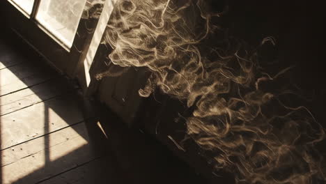 dusty room with sunlight
