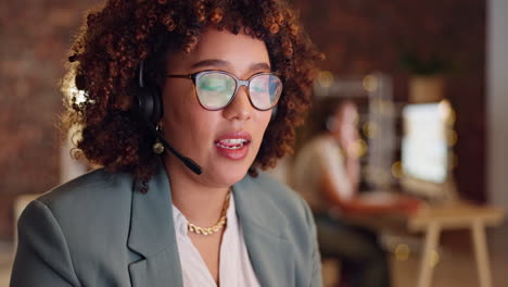 call center, woman and consultant