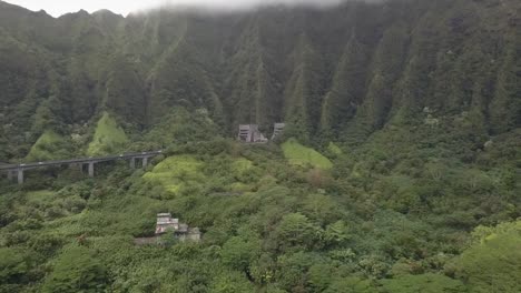 Aerial-view-of-the-elevated-H3-freeway-H3-on-Oahu