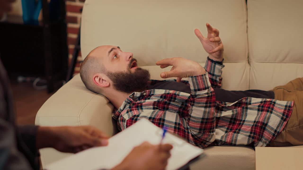 Displeased person complaining about marriage conflict