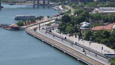 aerial view of istanbul waterfront