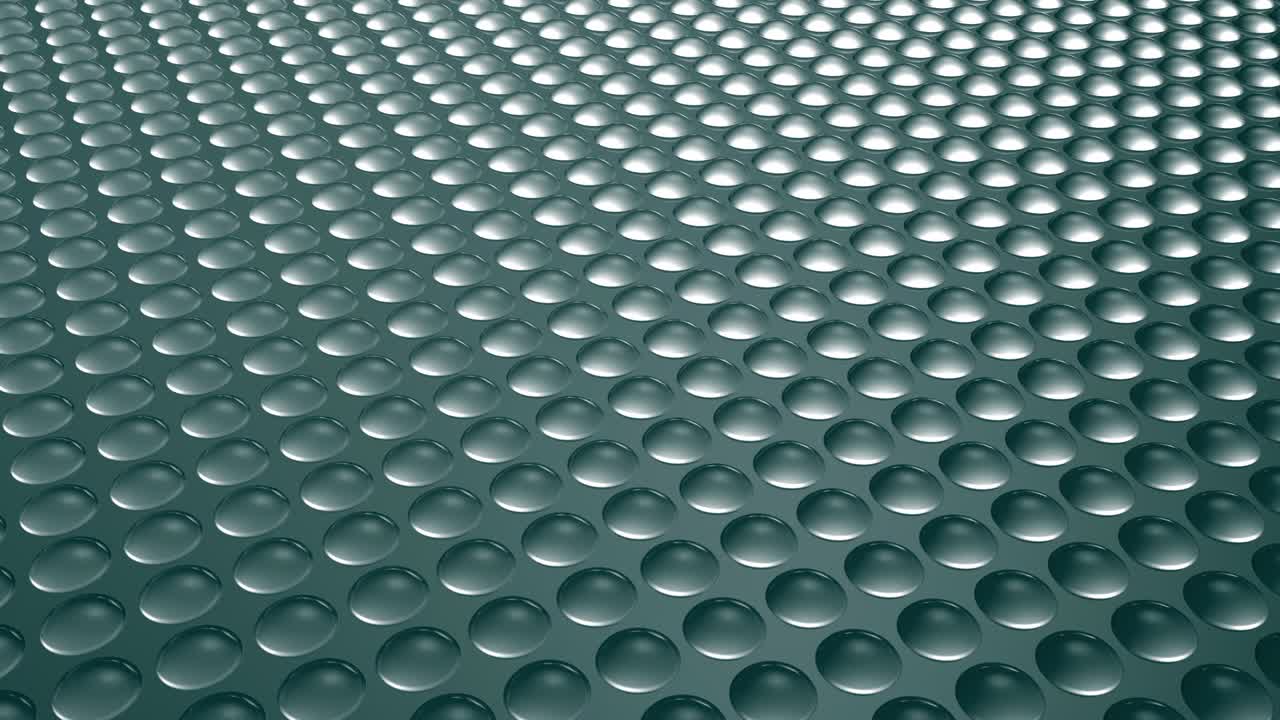 bucle de movimiento de medias esferas fondo verde