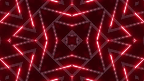 patrón geométrico de neón rojo