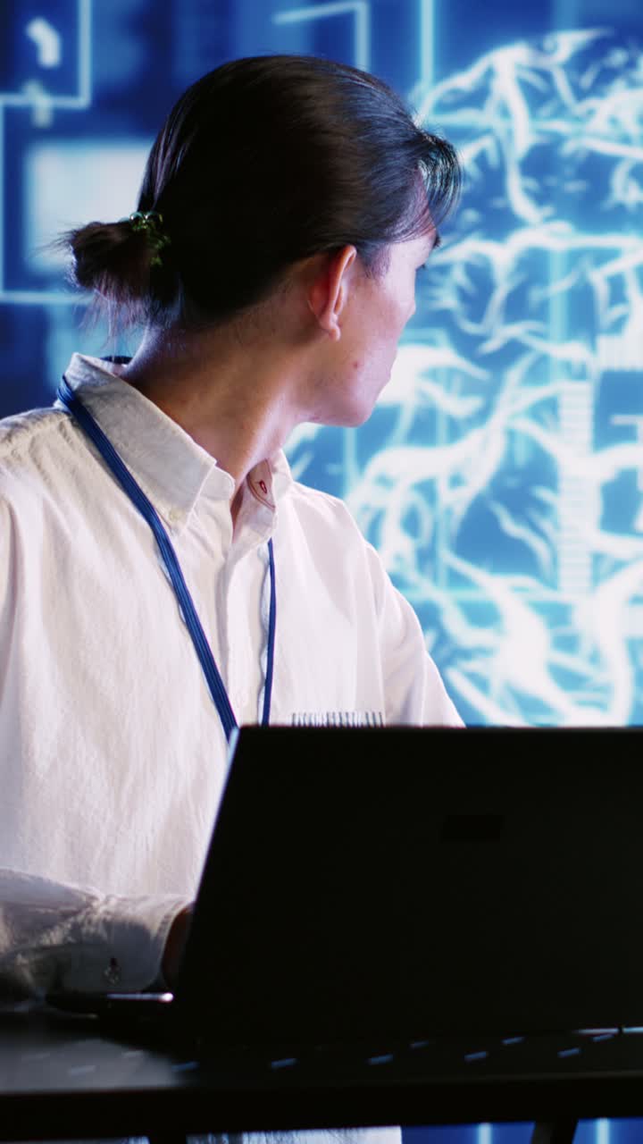 Vertical video Inspector overseeing AI systems