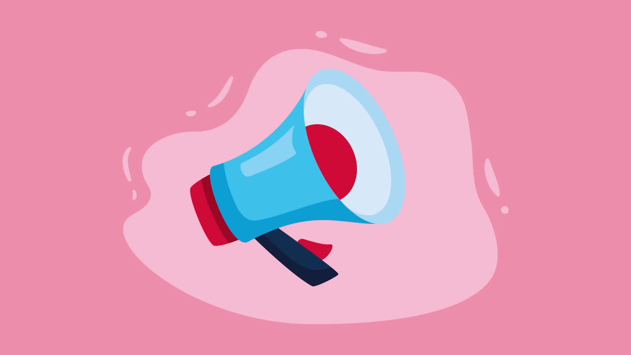 Cartoon Megaphone Illustration