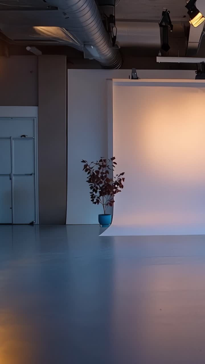 Um espaço sereno com uma poltrona de couro e uma planta elegante, banhado pela luz natural de grandes janelas, criando uma atmosfera acolhedora e convidativa