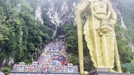 batu cave famous destination for tourist with lord shiva hindu indian culture