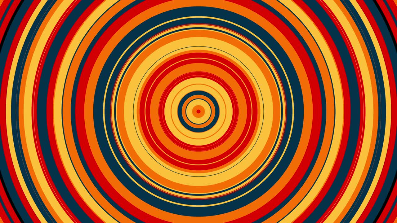 Cerchio colorato con movimento rotatorio ipnotico, generato al computer. Rendering 3D di sfondo a vortice astratto