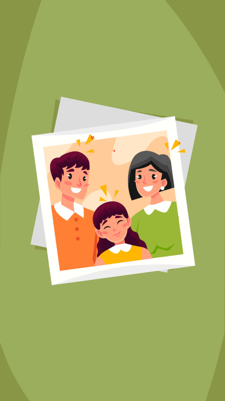 An animation of a Illustrated international day of families