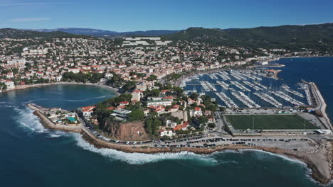 aerial drone footage bandol france