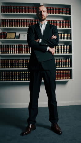 lawyer in office