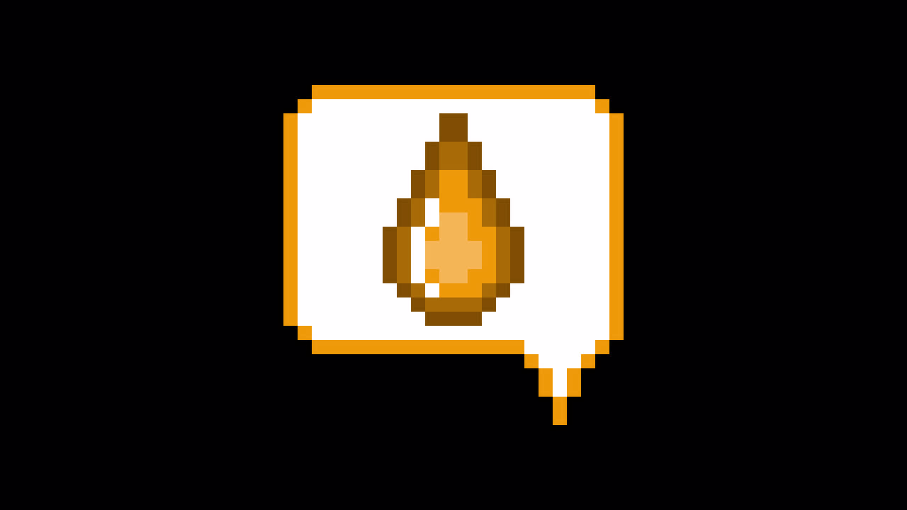 Pixel art animation icon speech drop (8)
