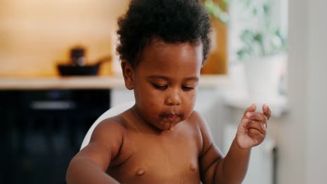 baby eating
