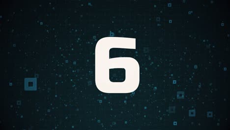 conto alla rovescia da dieci a nove, concetto tecnico, cintura e forme geometriche
