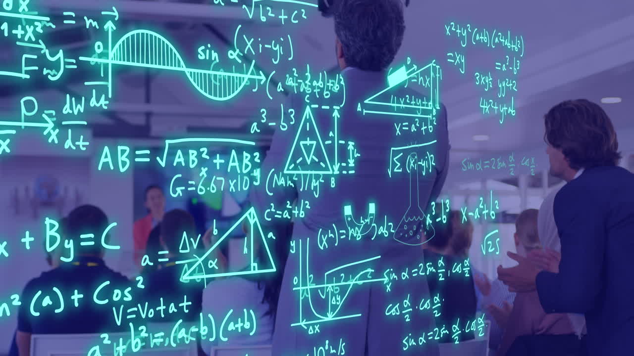 animación de ecuaciones y procesamiento de datos en diversos estudiantes