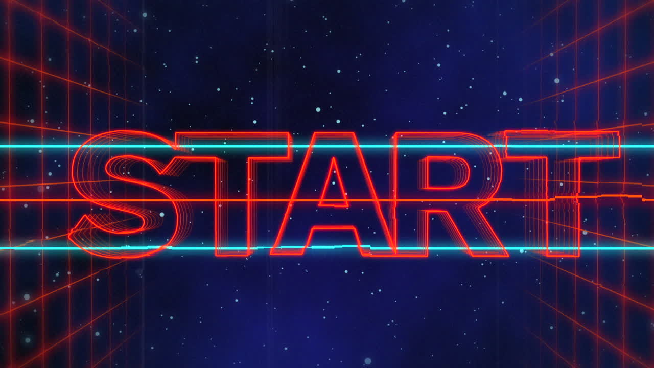 Retro game screen