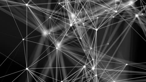 abstract neural network concept. connected cells with links loop background.