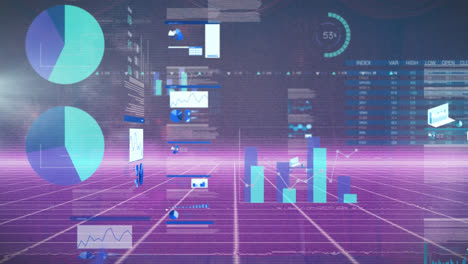 animation of shapes over data processing