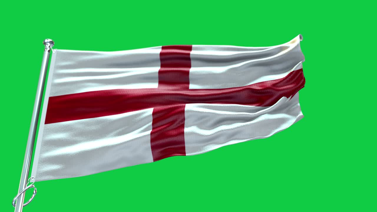 4k bandera muy detallada de inglaterra - bandera de inglaterra alto detalle - bandera nacional patrón de ondas de inglaterra elementos en bucle