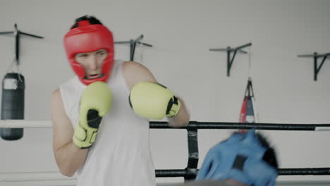 sesión de entrenamiento de boxeo