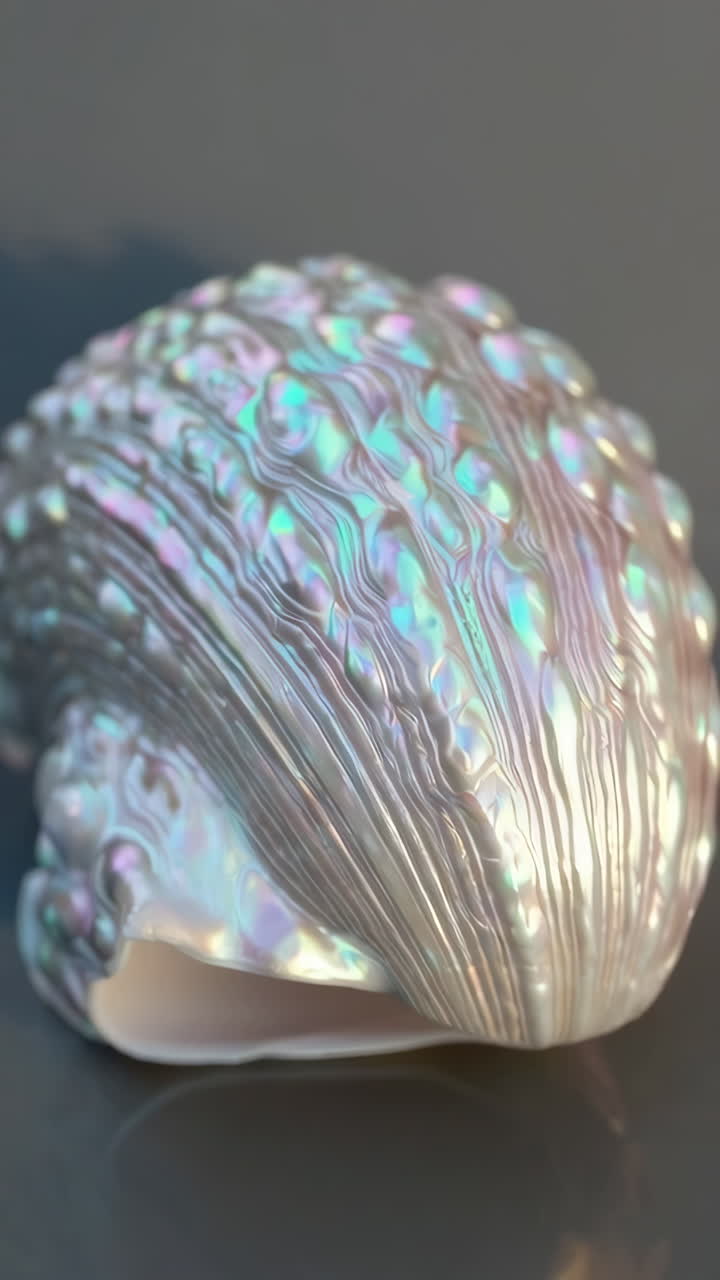 Iridescent Pearlescent Shell Texture