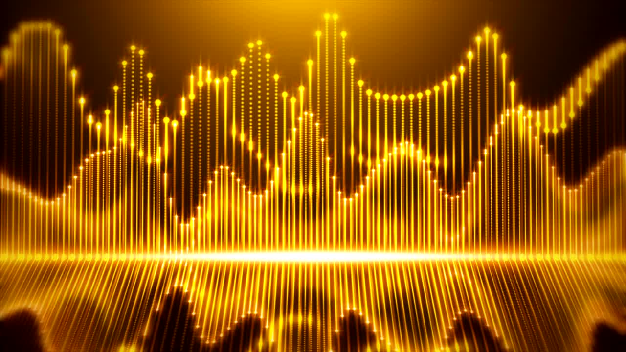 디지털 이라이저에 대한 오디오 파동 형태