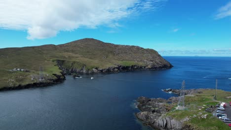 ireland epic locations cable car returns from durnsey island beara peninsula in west cork on the wild atlantic way popular tourist destination