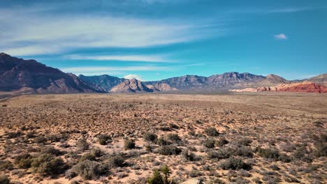 red rock canyon las vegas with blue sky