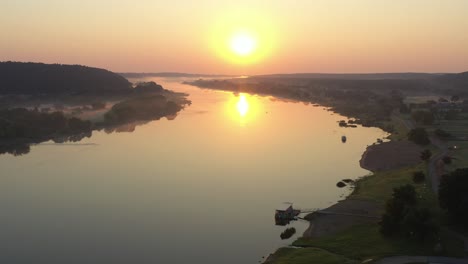 Drone-aerial-view-of-Nemunas-river
