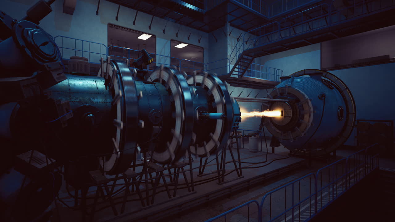 High tech experimental reactor showcasing advanced energy generation techniques