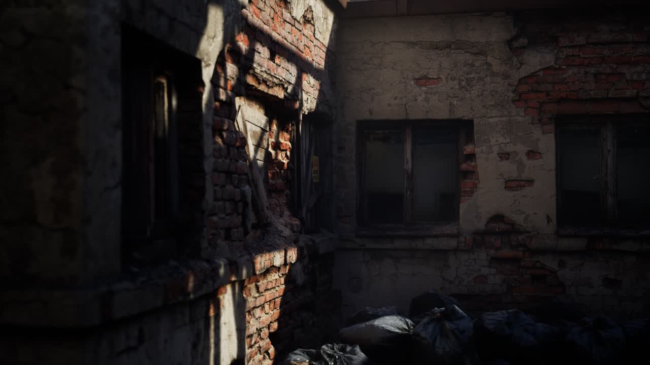 코로나바이러스 코로나19 전염병으로 인해 버려진 공장이 비어 있습니다.