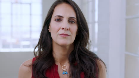 face, woman and creative designer in her interior