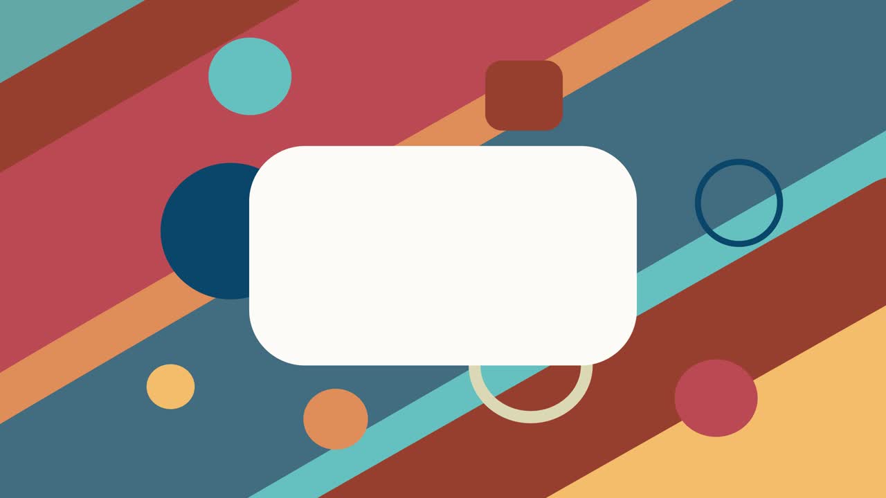 formas dinámicas de fondo en animación de estilo plano. espacio para texto 4k. 2d.