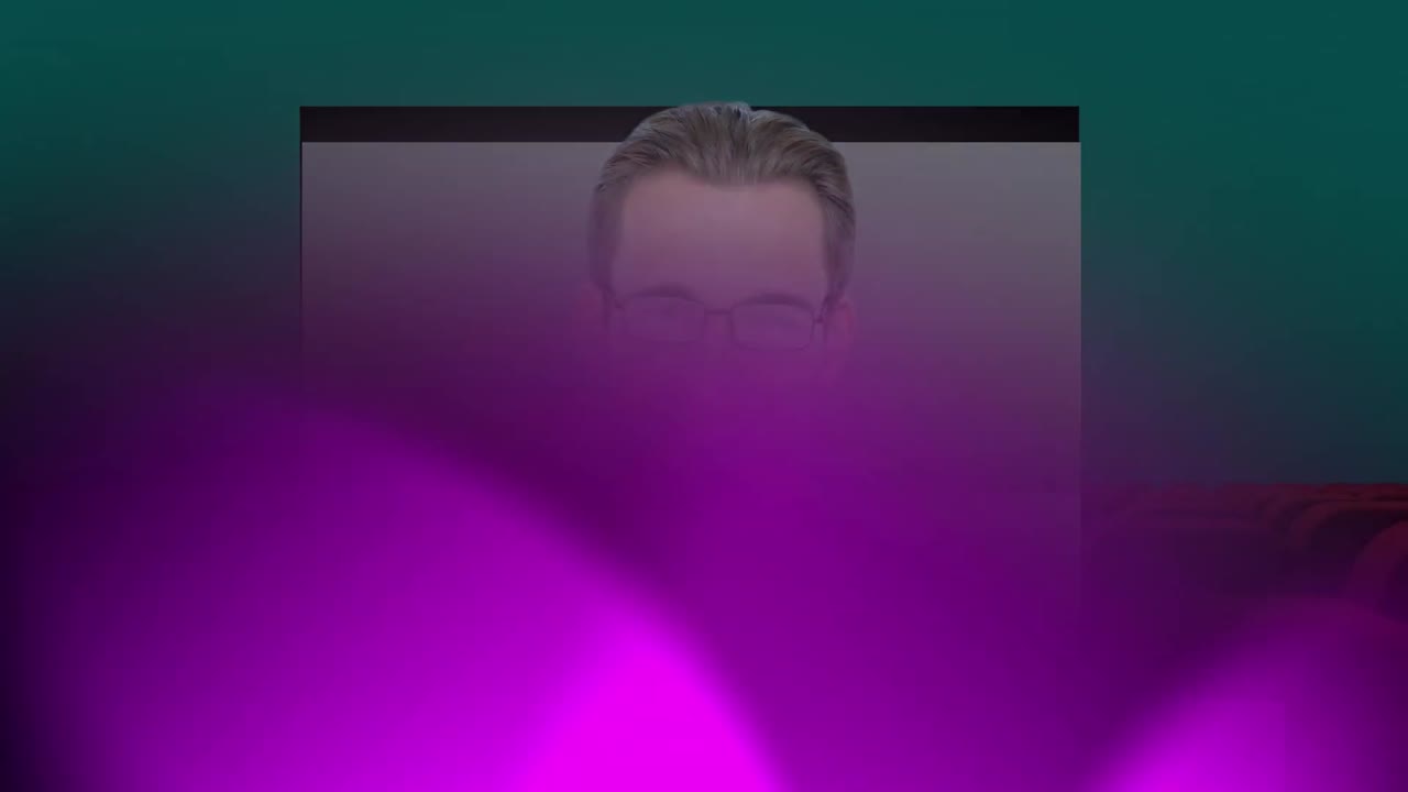 animación de un hombre caucásico feliz con un estandarte cubierto de forma púrpura