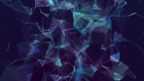el plexo abstracto las formas de color el bucle de animación