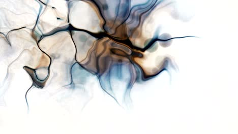 abstract futuristic multicolored dark yellow liquid waves ripple. alpha matte