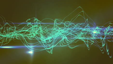 animación de rastros de luz sobre fondo negro