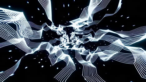 líneas brillantes abstractas túnel