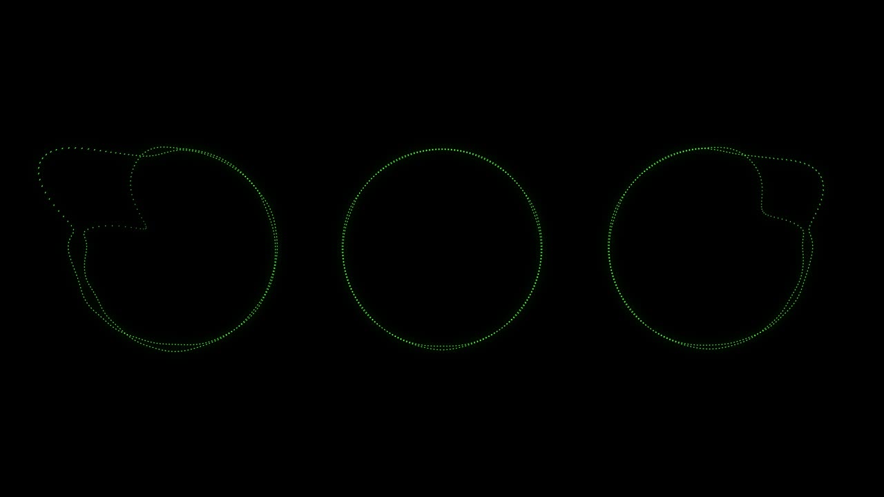 오디오 스트럼 서클 오디오 비주얼라이저 모션 그래픽