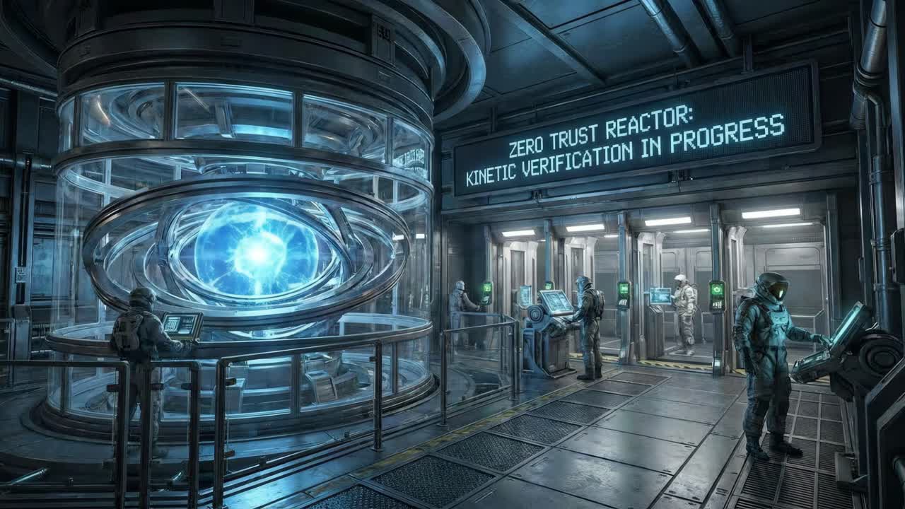 Futuristic Science Fiction Reactor Control Room