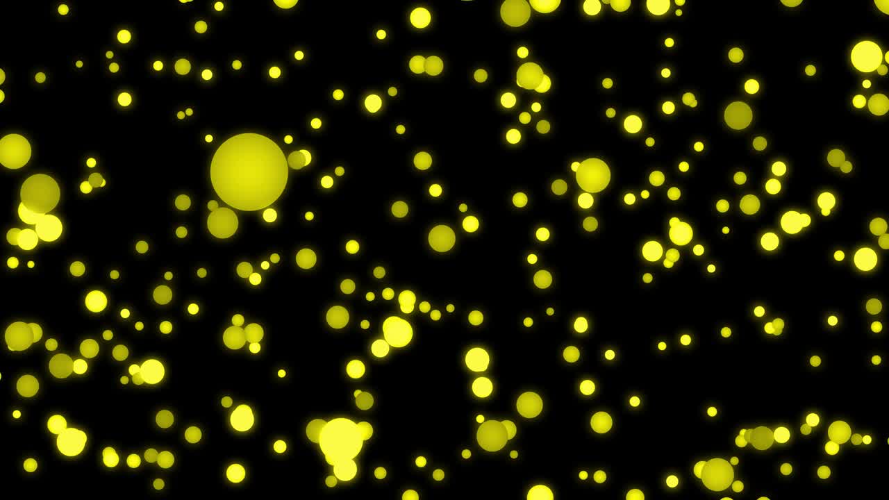 중간 크기의 점 공이 움직이는 애니메이션 모션 그래픽