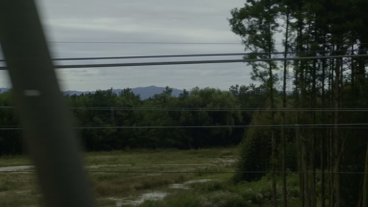 Japanese Countryside Landscape: Serene Fields and Distant Mountains