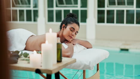 woman relaxing at a spa