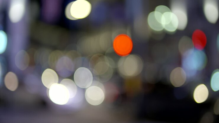 Out of Focus Car Lights in Piccadilly Circus