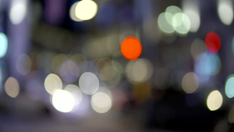 fuera de foco luces de coche en piccadilly circus